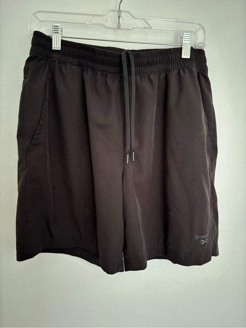 Reebok Men's Black Athletic Drawstring Shorts